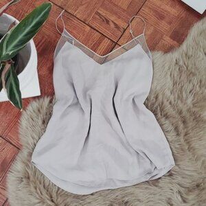 Aritzia Babaton Light Taupe "Galen" Mesh Lining Camisole Tank Top- S